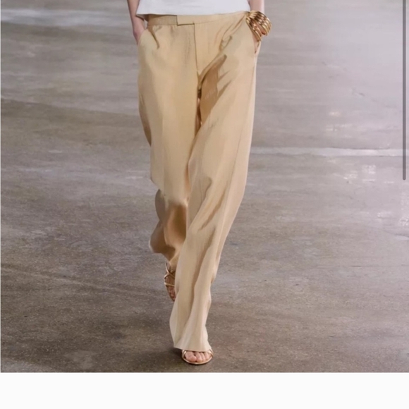 Zara Gold Blazer And Trouser Set Large - Picture 7 of 16